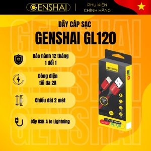 Cáp sạc Lightning GENSHAI GL120 chính hãng