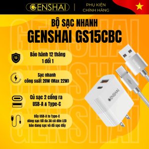BỘ SẠC GENSHAI COMBO GS15CBC