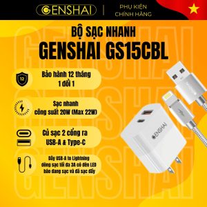 BỘ SẠC GENSHAI COMBO GS15CBL