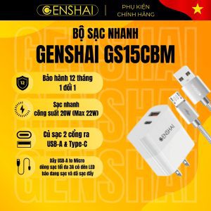 BỘ SẠC GENSHAI COMBO GS15CBM